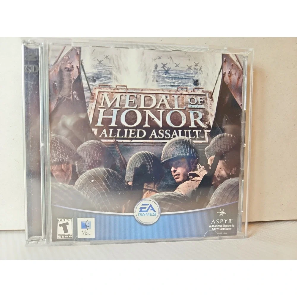 Vintage Medal of Honor: Allied Assault MAC FORMAT 2002 Two Disc Set Rare Preown